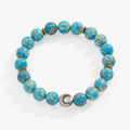Reconstituted Turquoise Beaded Stretch Bracelet T-Shirts
