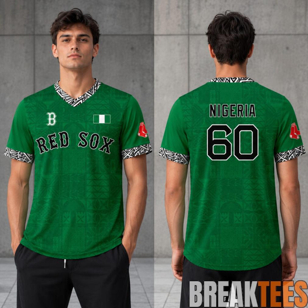 Red Sox Nigerian Celebration 2026 Nigeria 60 Baseball Jersey