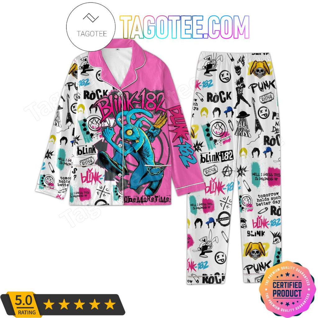 Rock Blink-182 One More Time Matching Pajama Sets
