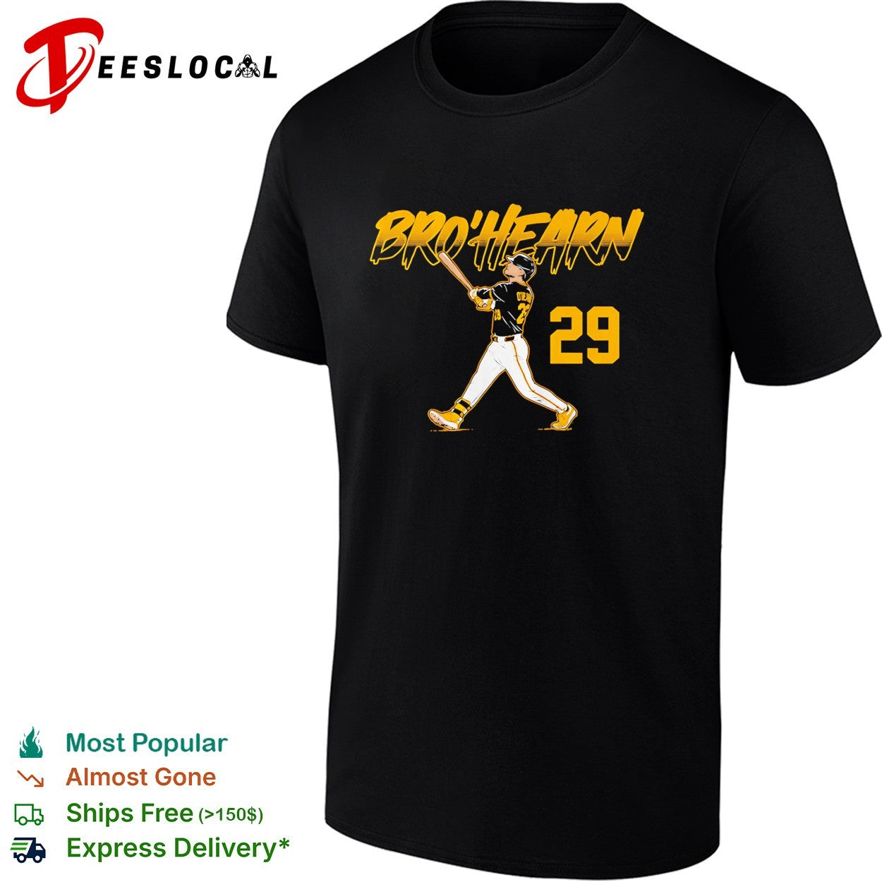 Ryan O’Hearn number 29 Bro’Hearn Pittsburgh Pirates retro shirt