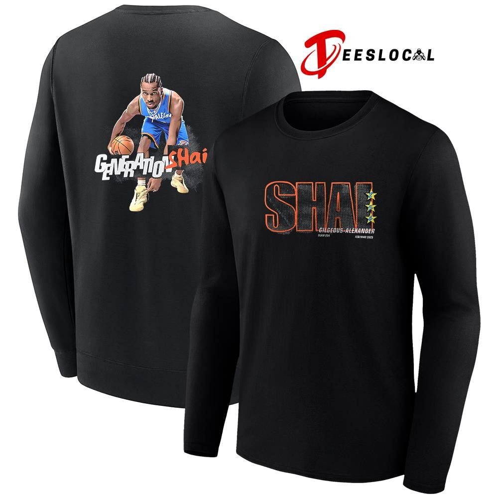 SLAM Shai Gilgeous Alexander Generation Shai pose graphic shirt