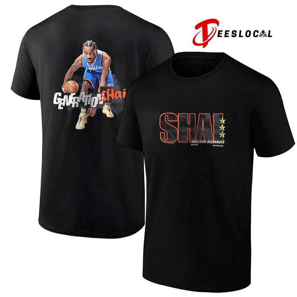 SLAM Shai Gilgeous Alexander Generation Shai pose graphic shirt