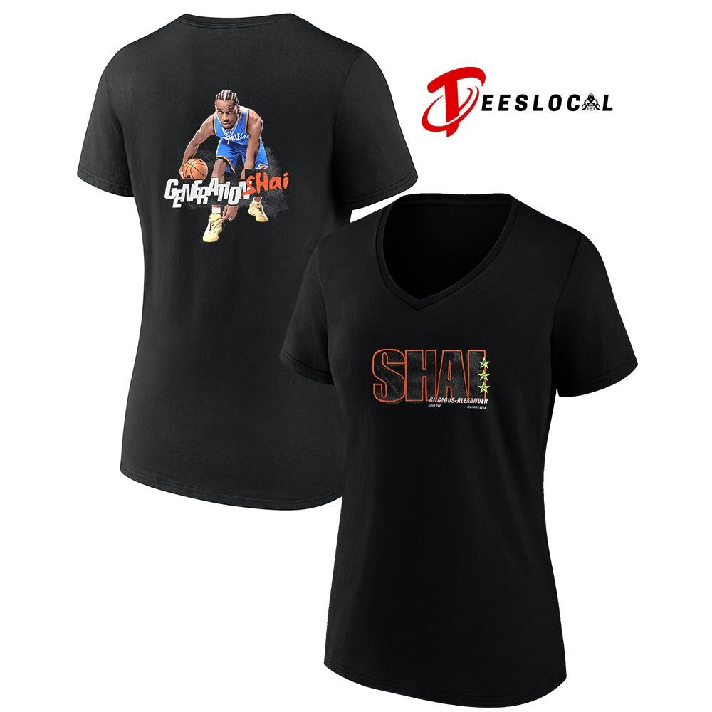 SLAM Shai Gilgeous Alexander Generation Shai pose graphic shirt