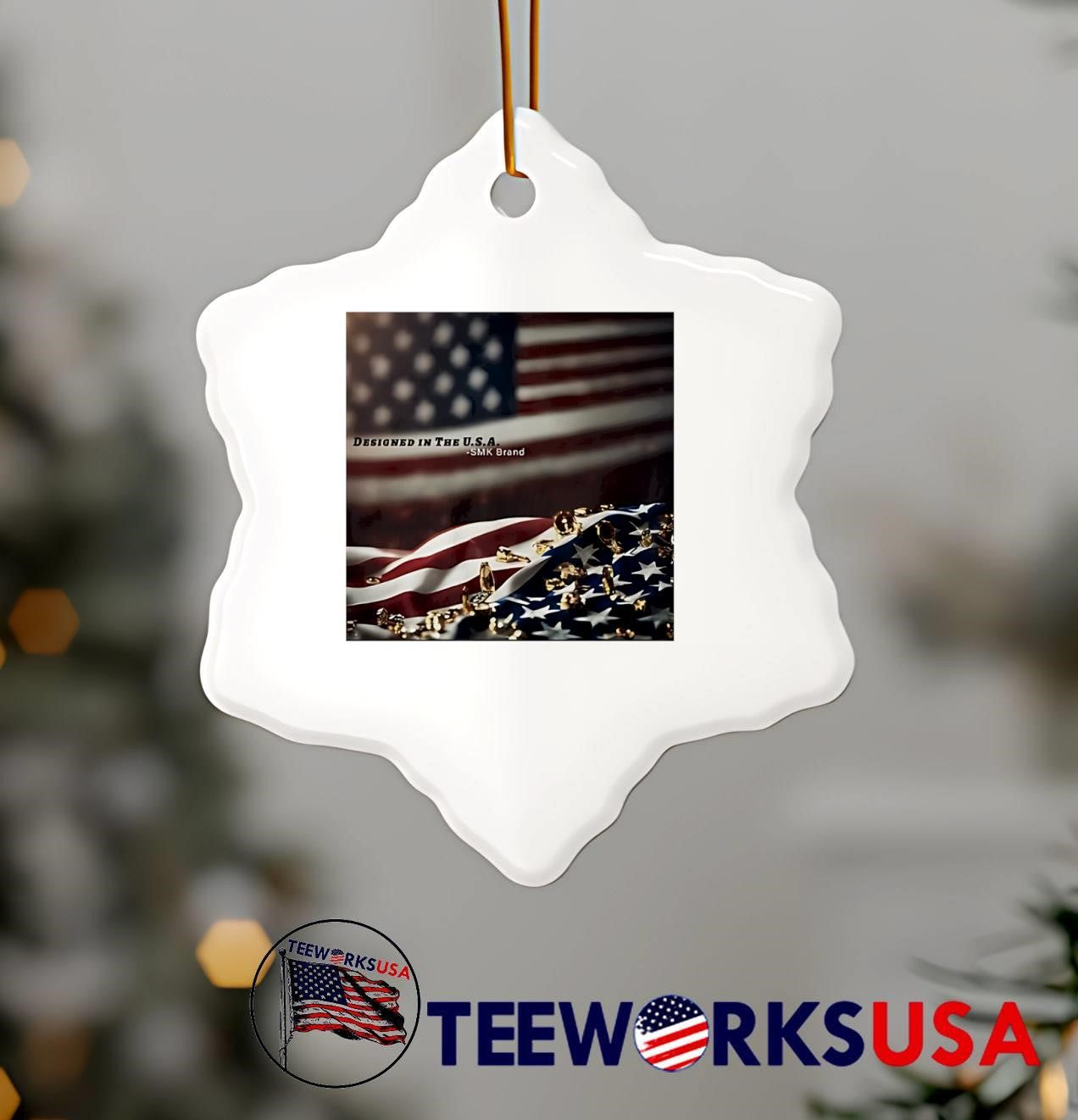 SMK Brand Designed in the USA Flag T-Shirt