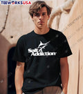 Salt Addiction Apparel Marlin Fish Jumping Men’s Performance Fishing T-Shirt