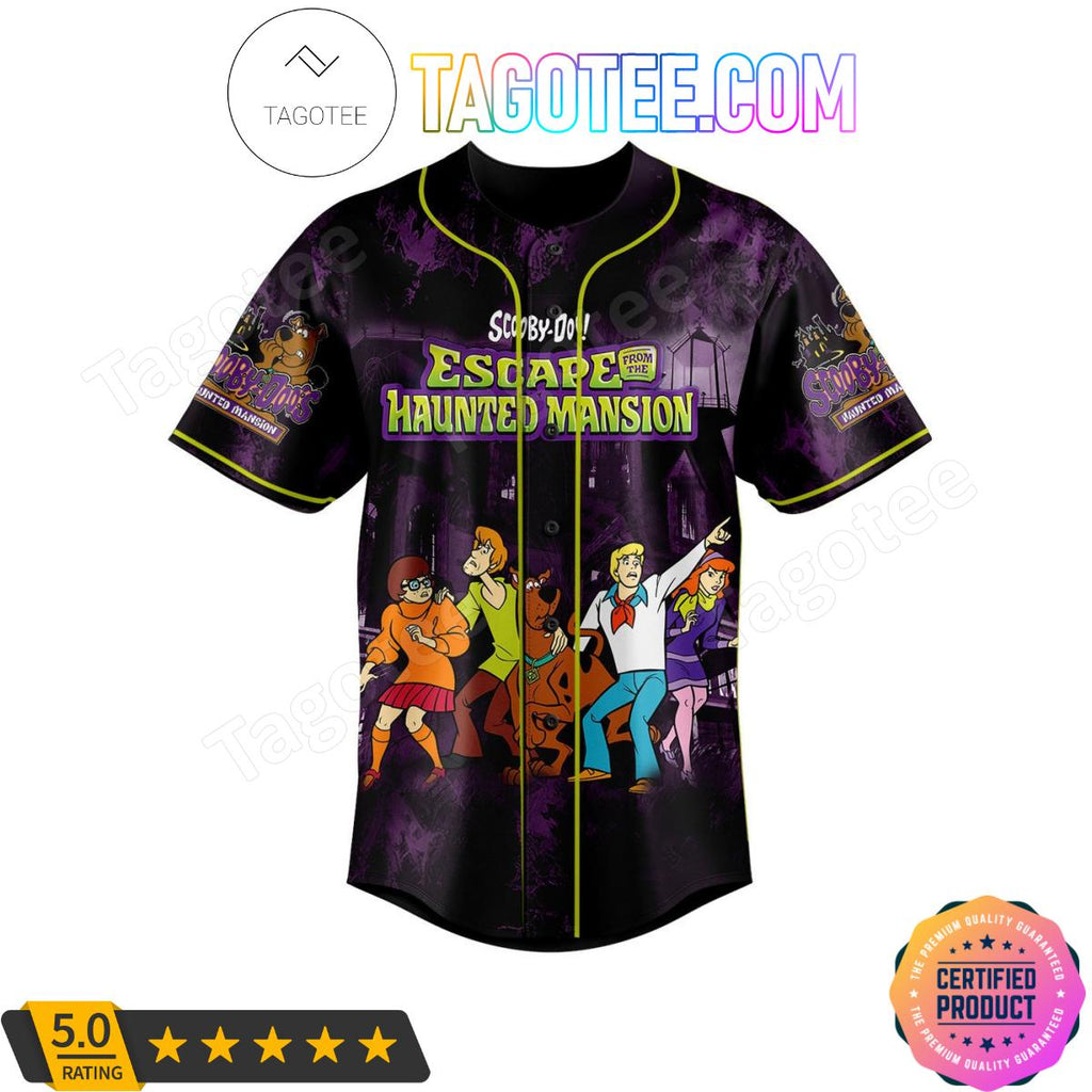 Scooby-doo Escape From The Haunted Mansion Personalized Baseball Jersey