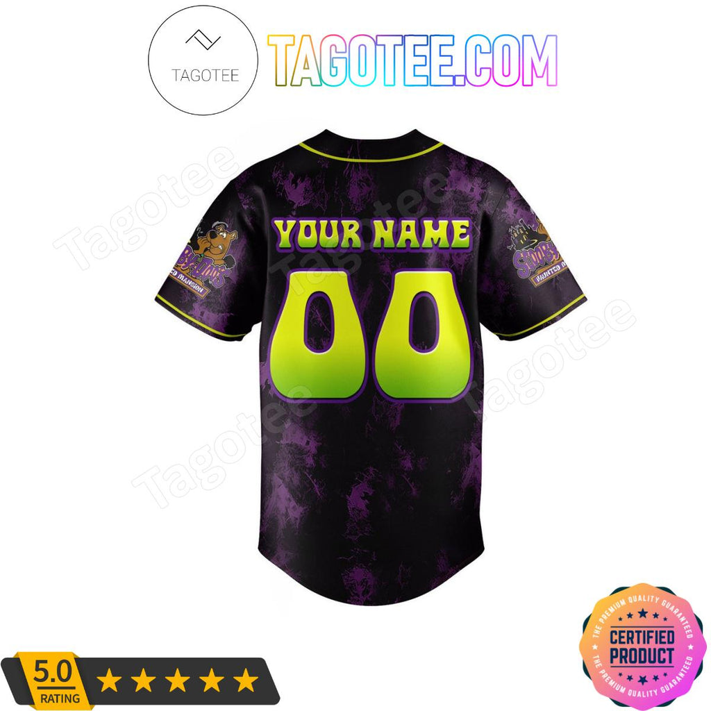 Scooby-doo Escape From The Haunted Mansion Personalized Baseball Jersey