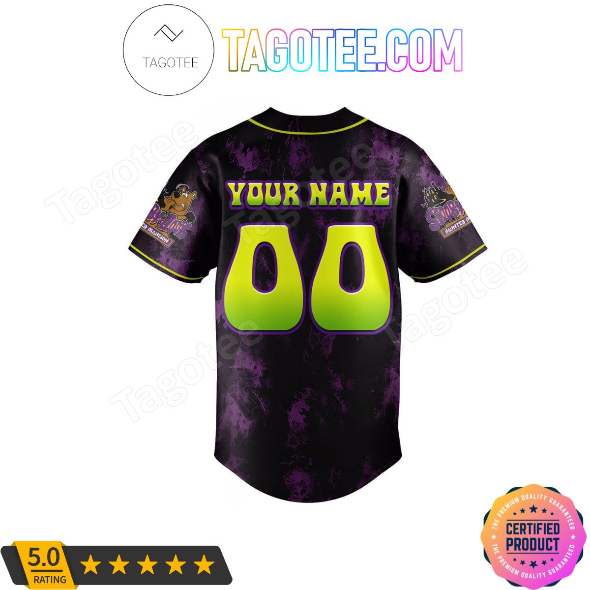 Scooby-doo Escape From The Haunted Mansion Personalized Baseball Jersey