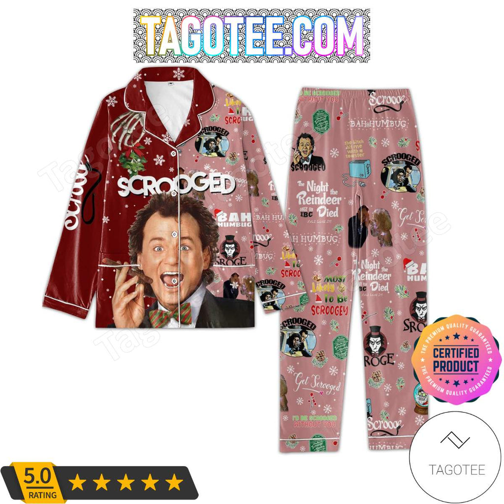 Scrooged Movie Christmas Pajamas Set PJ Shirt, Pant
