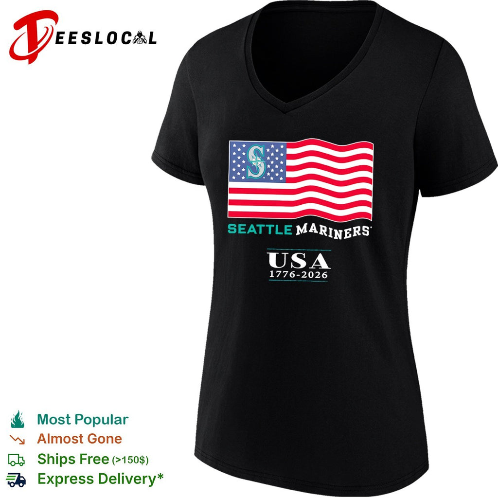 Seattle Mariners USA 1776-2026 Patriotic shirt