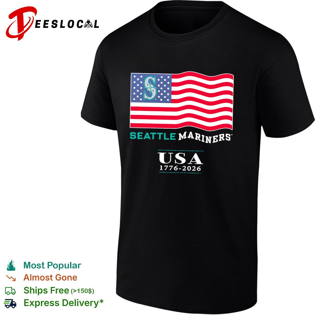 Seattle Mariners USA 1776-2026 Patriotic shirt