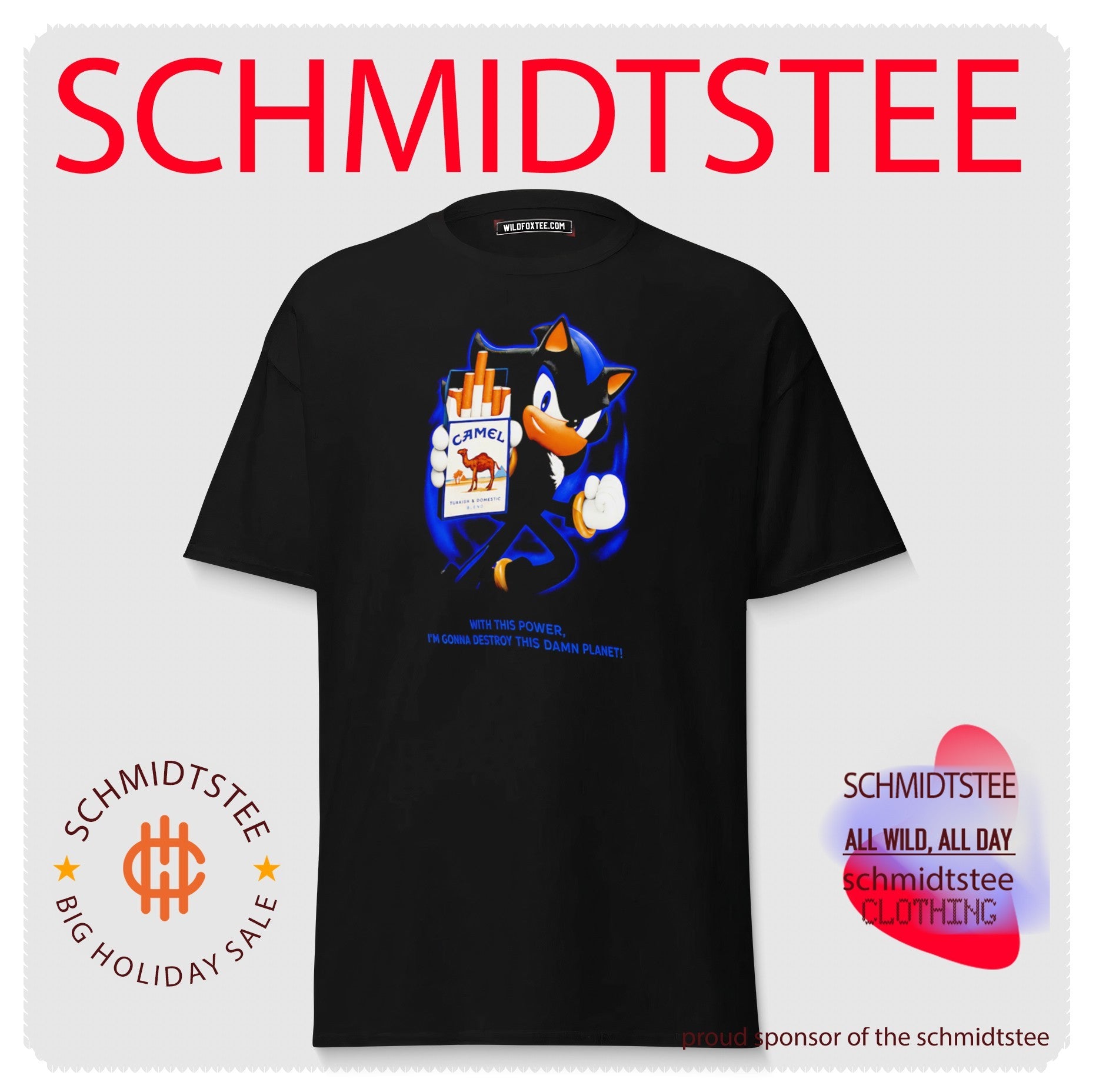 Shadow Camel Smoking Destroy This Damn Planet Meme shirt