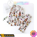 Shakira Music Stickers Printed Sleepwear Pajama Set