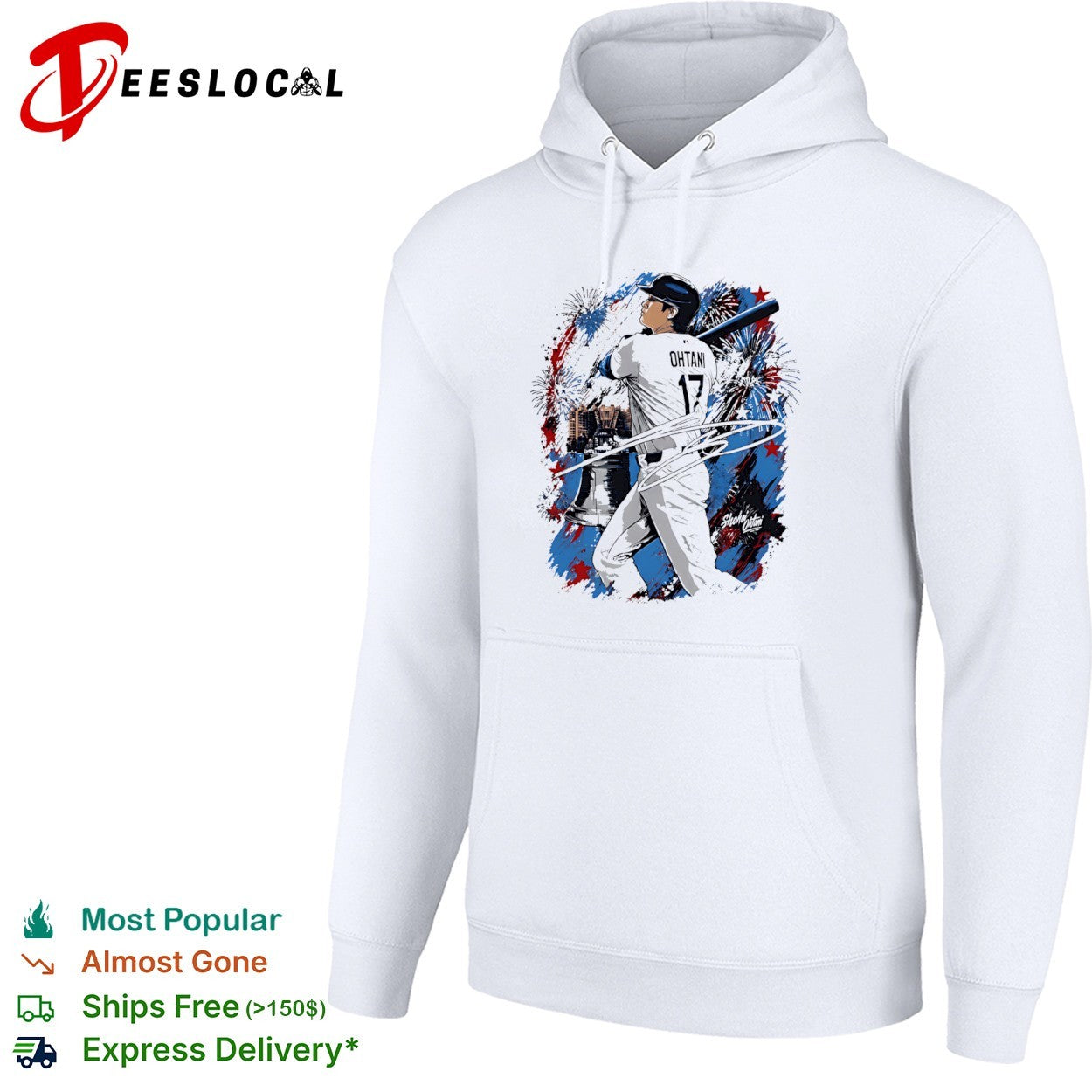 Shohei Ohtani 17 Signature Fireworks MLB shirt