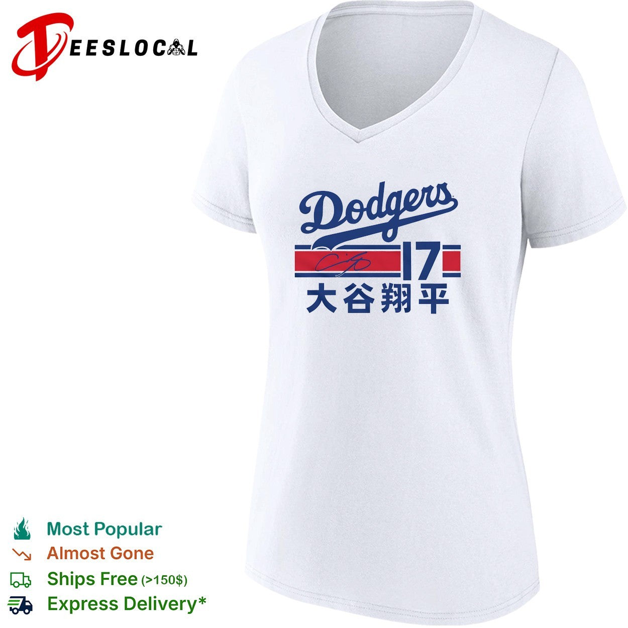 Shohei Ohtani Los Angeles Dodgers Japanese signature vintage shirt