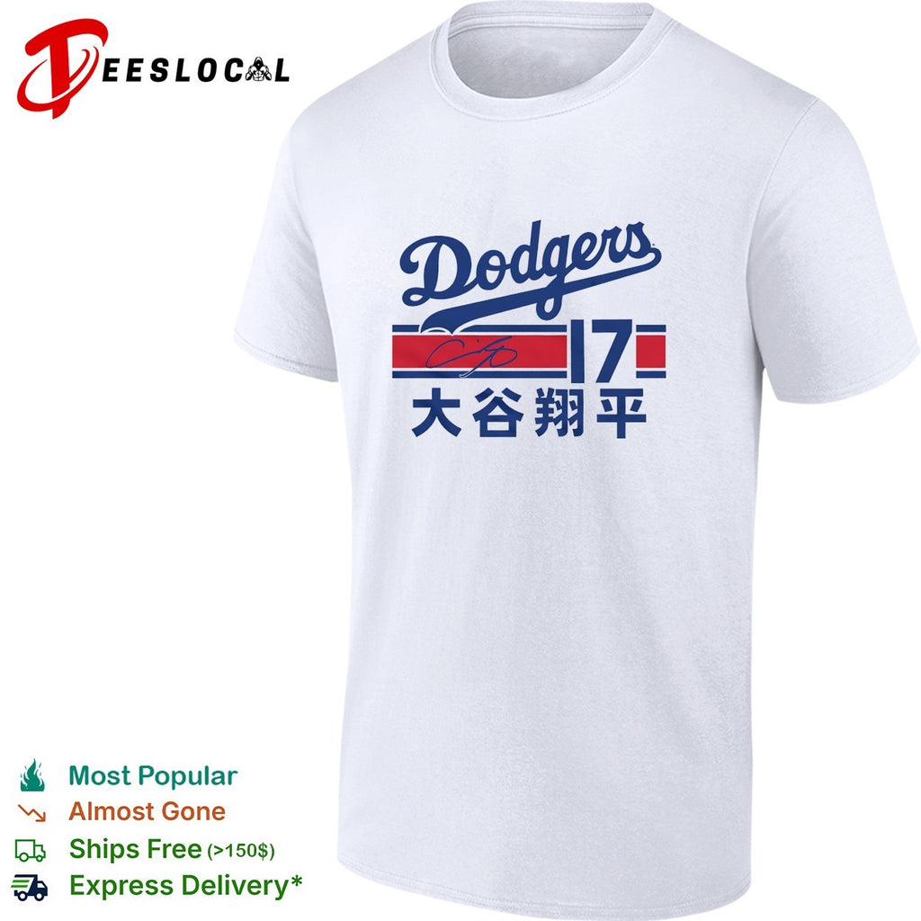 Shohei Ohtani Los Angeles Dodgers Japanese signature vintage shirt