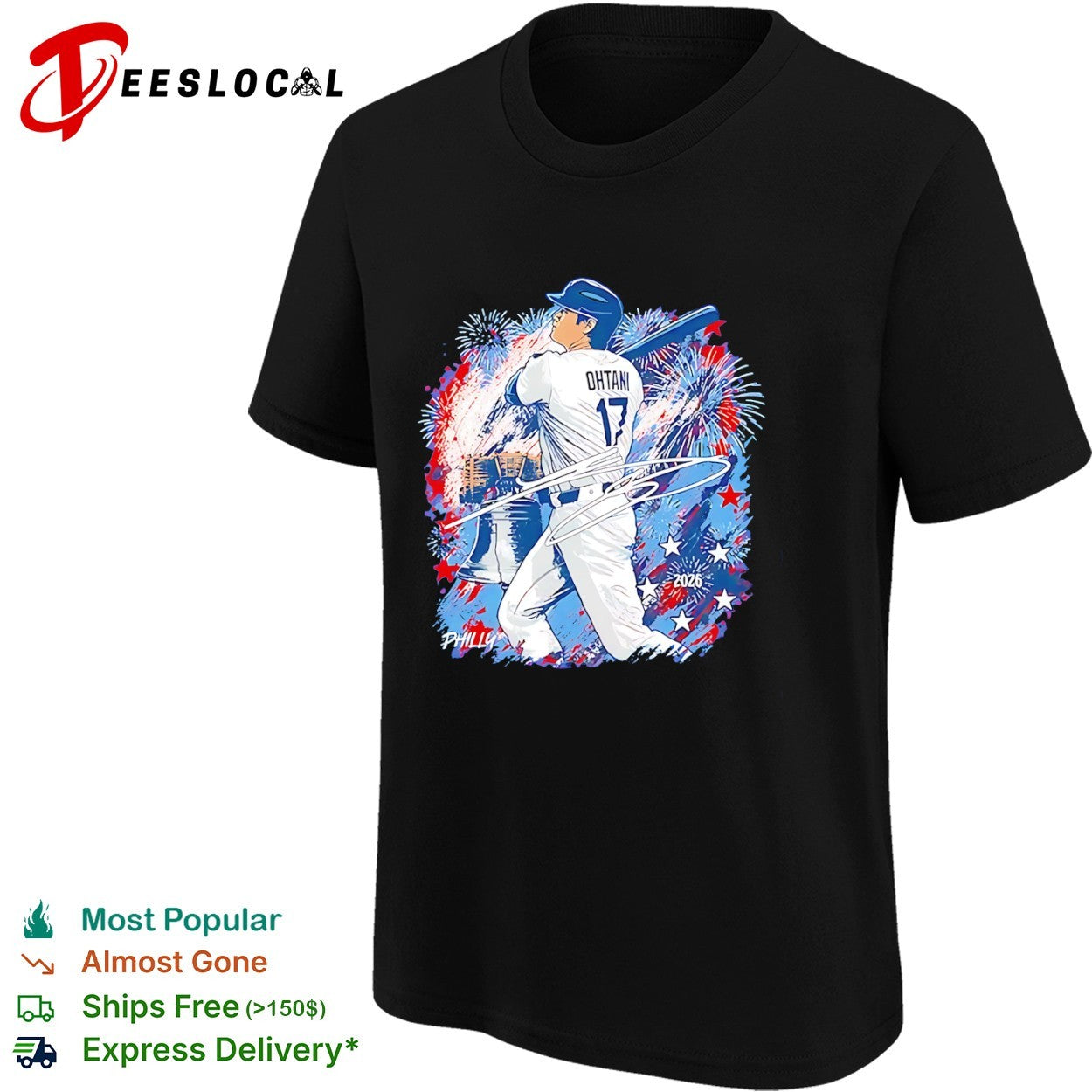 Shohei Ohtani Los Angeles Dodgers Philly 2026 Signature shirt