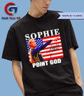 Sophie Cunningham point God Indiana Fever American flag signature T-shirt