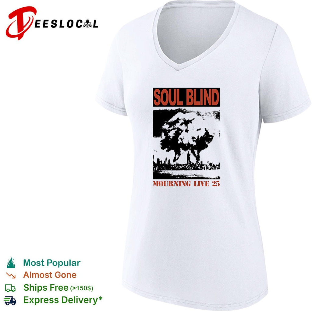 Soul Blind mourning live 25 mushroom cloud explosion over city skyline shirt