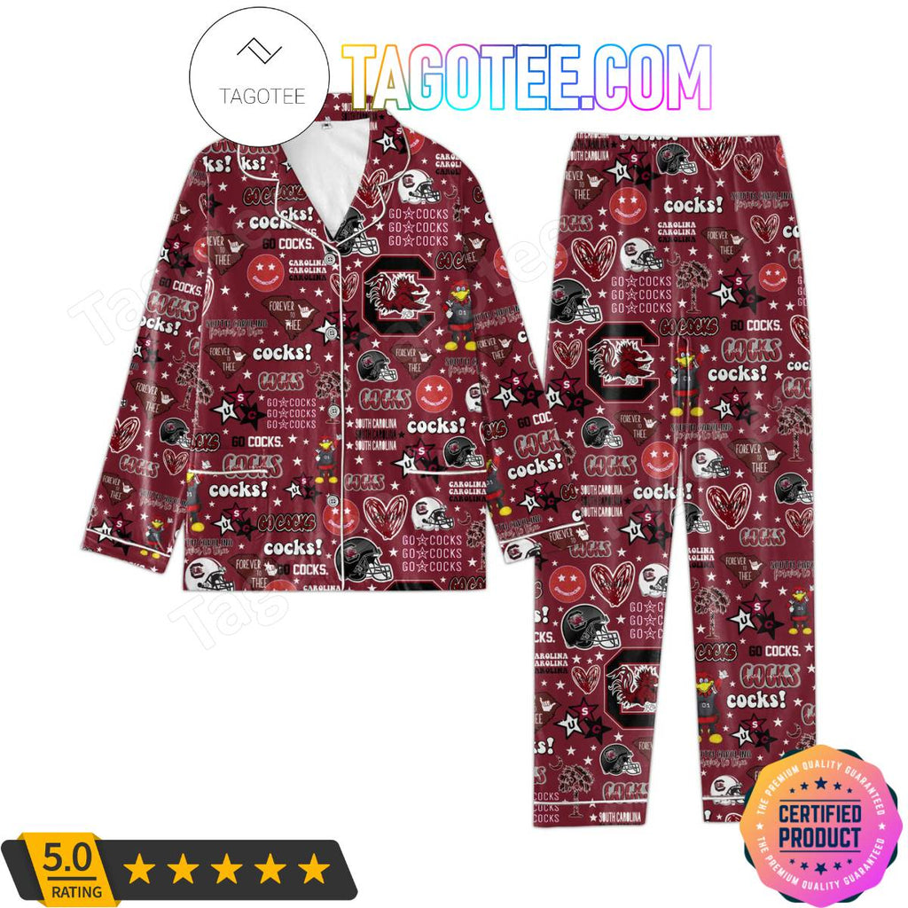 South Carolina Gamecocks Pattern Pajama Sets Sleepwear