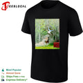 Sportman Bison Attack Painting wildlife shirt
