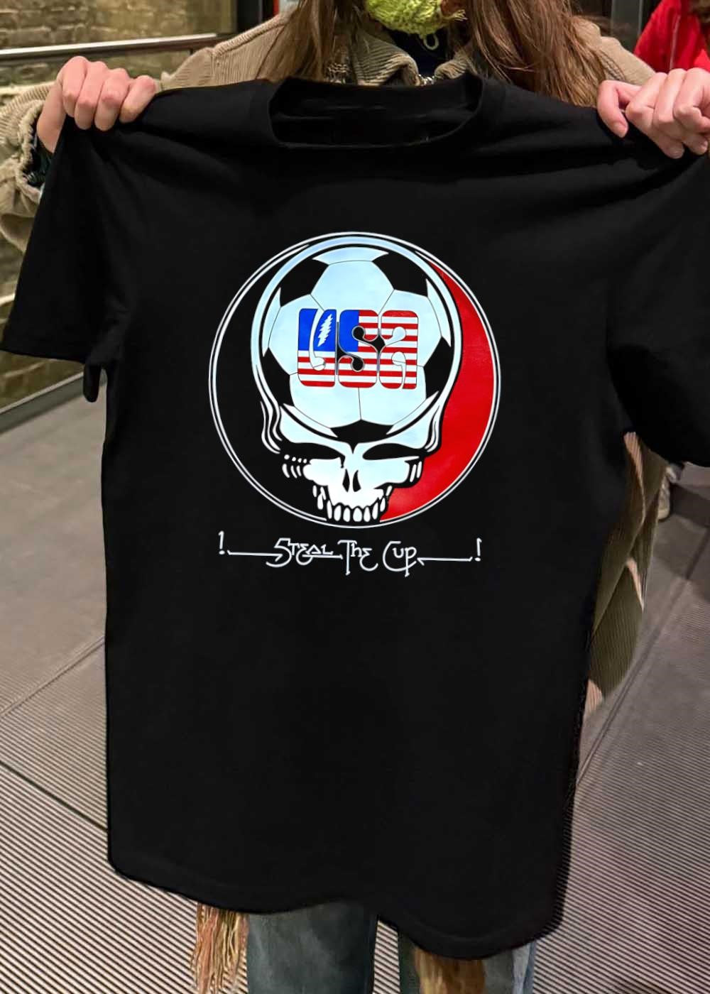 Steal the Cup USA Grateful Dead Soccer Skull T-Shirt