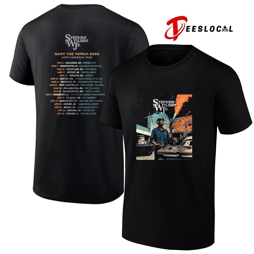 Stephen Wilson Jr Gary The Torch 2026 dates schedule graphic shirt