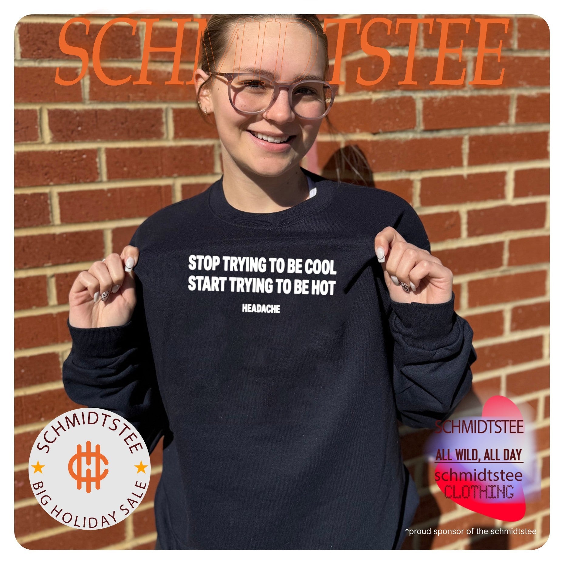 Stop trying to be cool start trying to be hot headache shirt