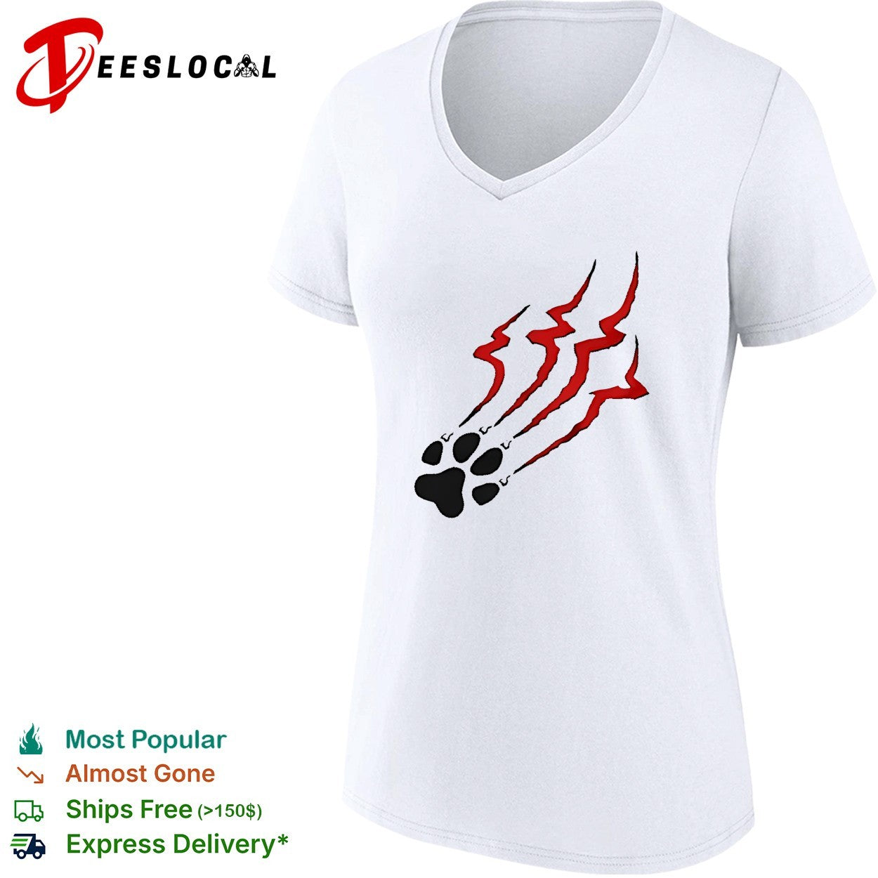 Stripe Tiger Claw Scratch shirt