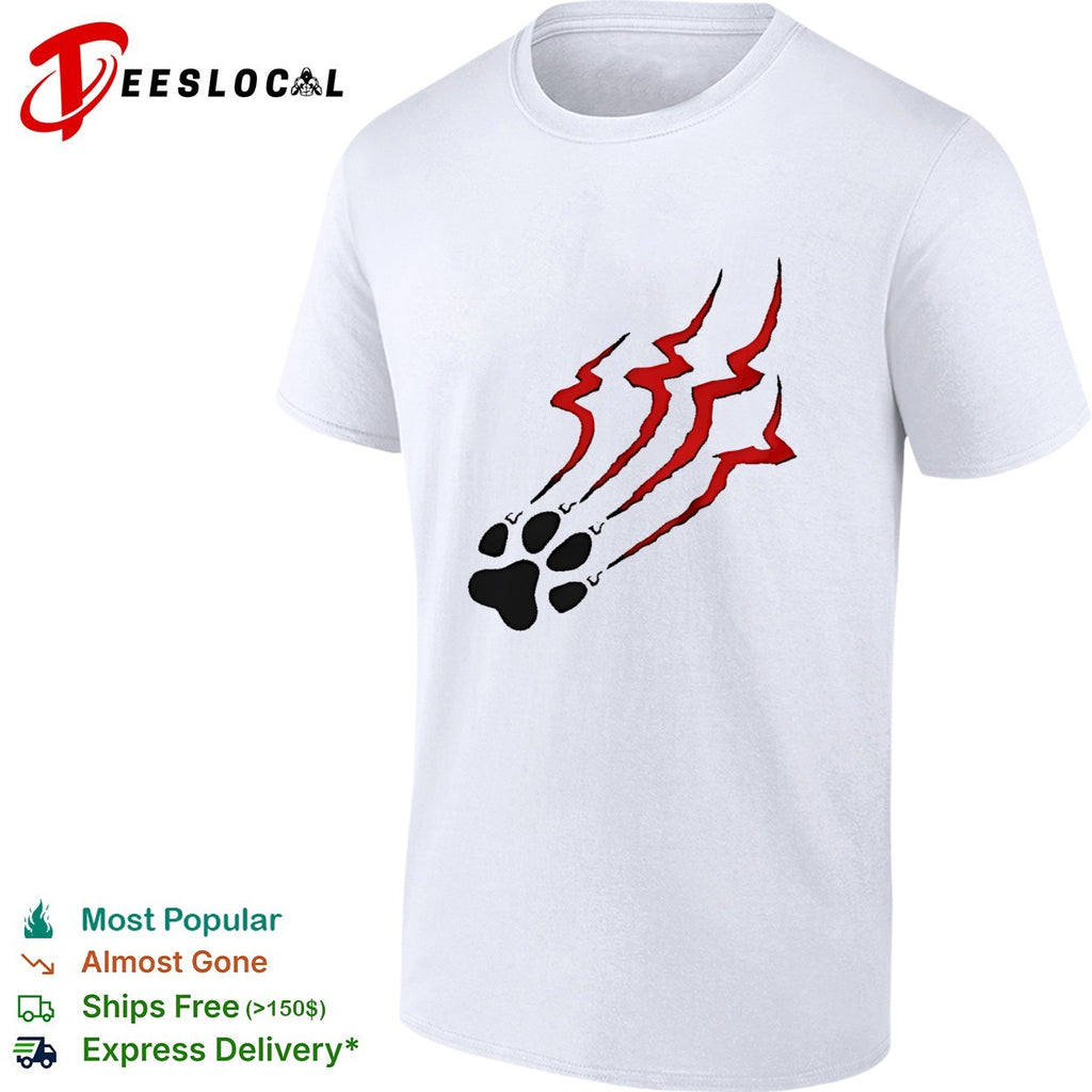 Stripe Tiger Claw Scratch shirt