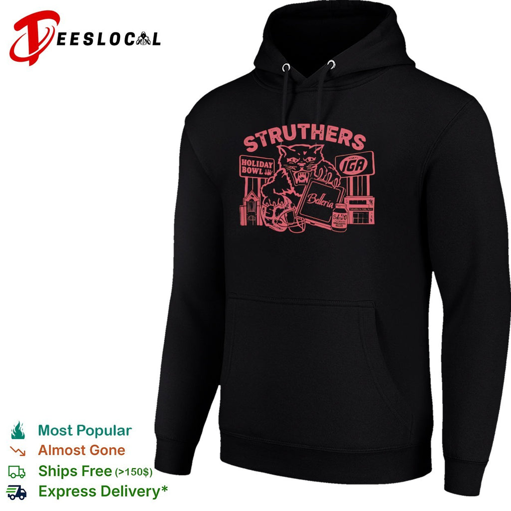 Struthers Panther Football Holiday Bowl Belleria Spaghetti Sauce shirt