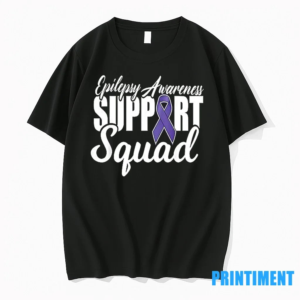 Support Squad Epilepsy Awareness Tshirts Sweater Unisex , , , Long Sleeve Tee