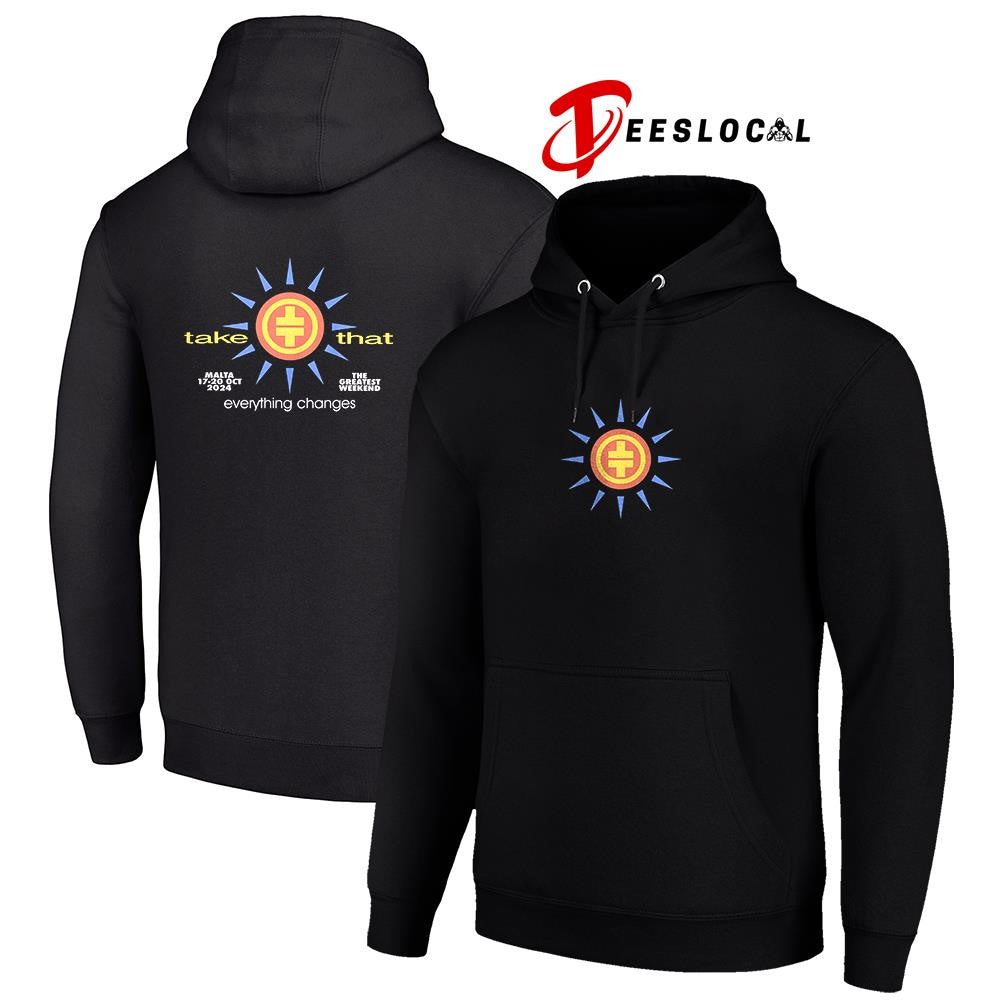 Take That everything changes the greatest weekend logo shirt