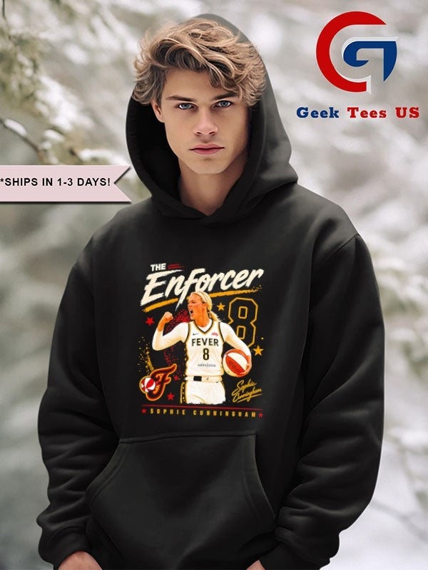 The Enforcer 8 Sophie Cunningham Indiana Fever WNBA signature T-shirt