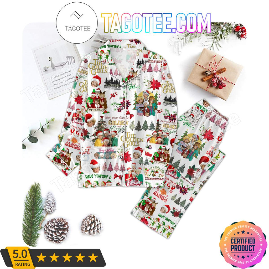 The Golden Girls Merry Christmas Shirt Pant PJ Pajamas Set