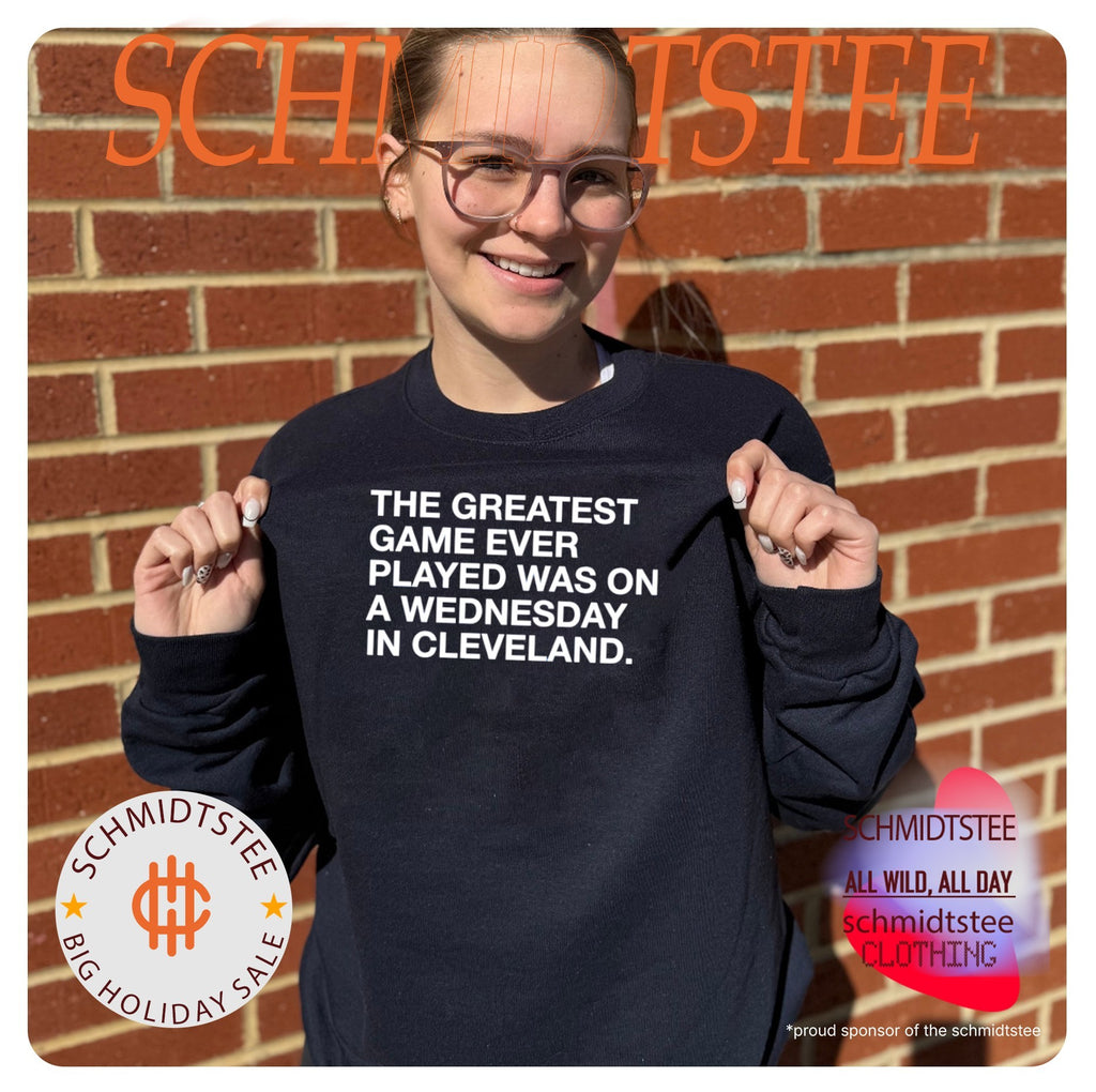 The Greatest Game Ever Played Was On A Wednesday In Cleveland Shirt
