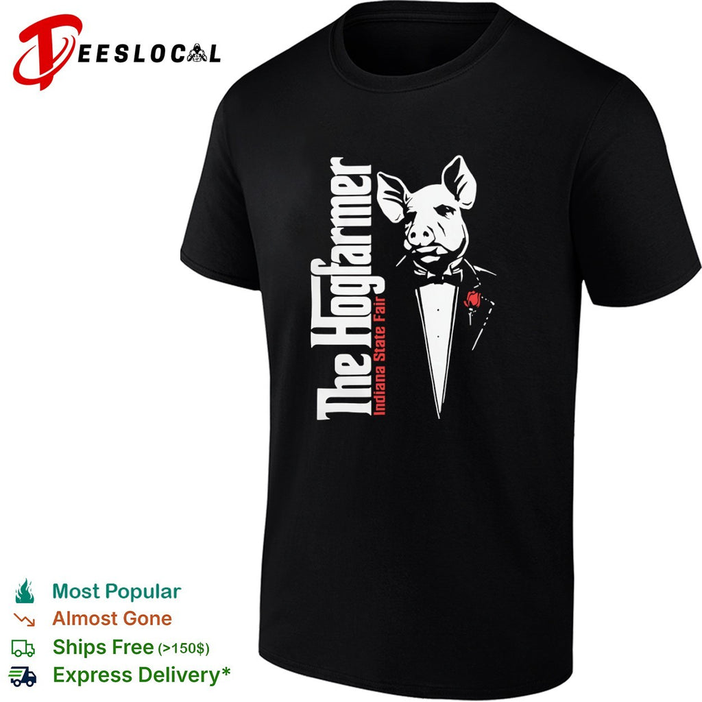 The Hogfarmer Indiana State Fair Pig in Tuxedo shirt