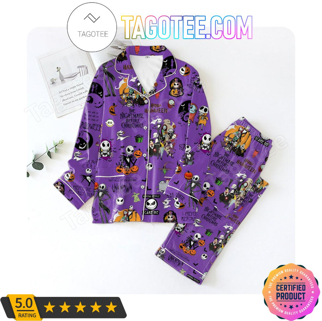 The Nightmare Before Christmas Happy Halloween Women’s Pajamas Set