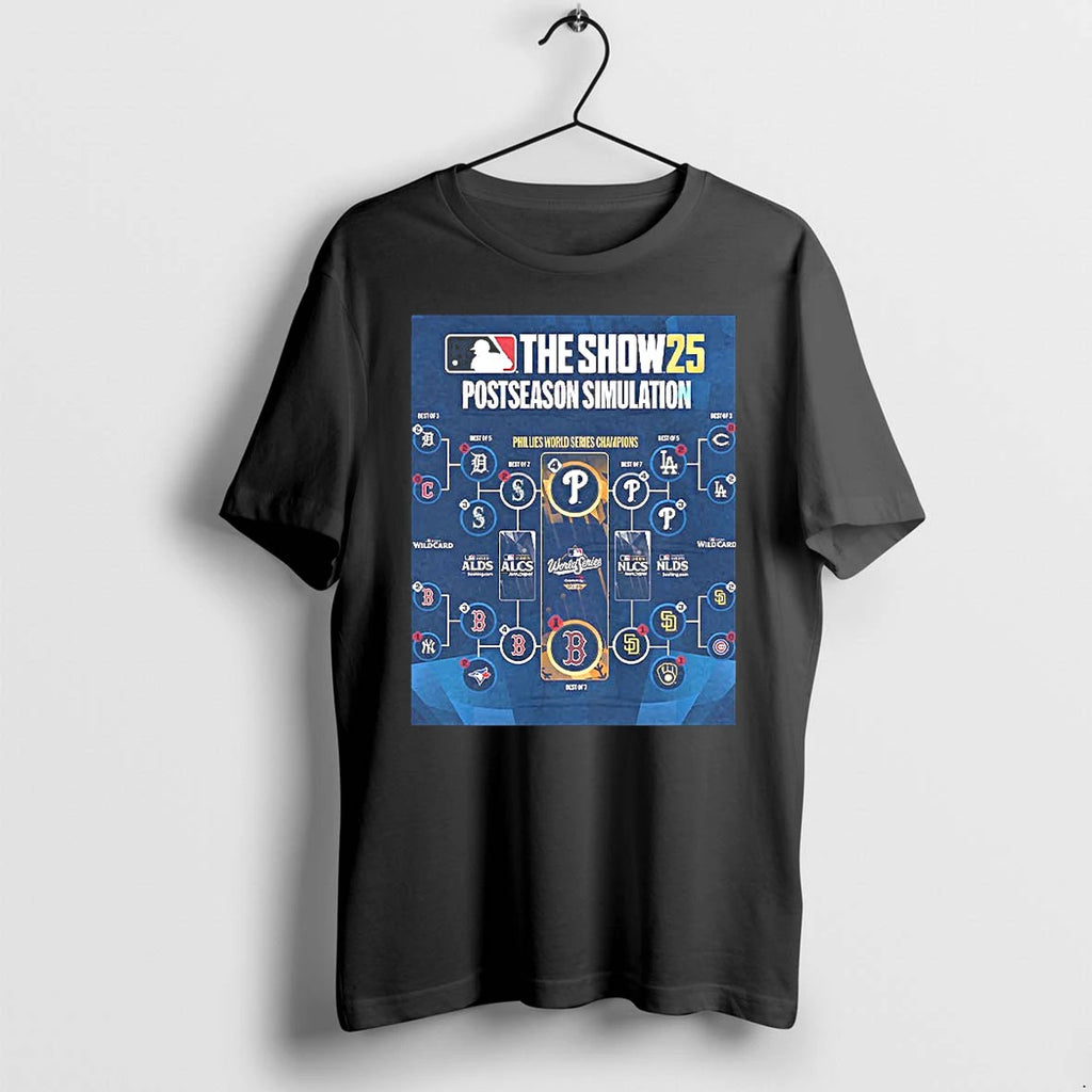The Show 25 Postseason Simulation Phillies World Series Champions Tshirts Sweater