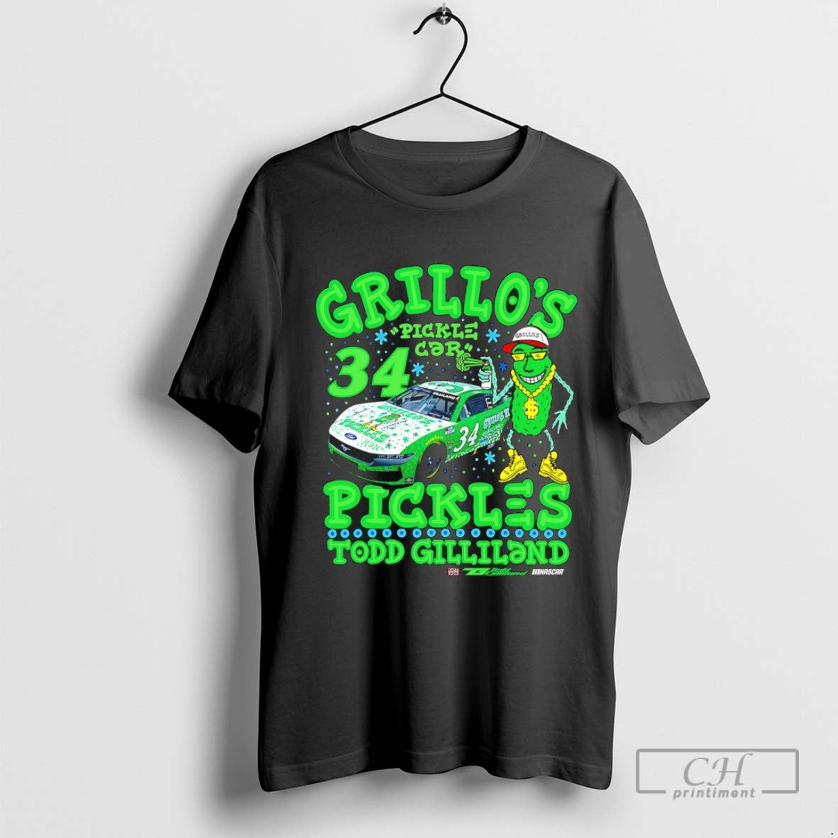 Todd Gilliland Grillos Pickles 34 Pickle Car Tee Unisex T-shirt, Sweatshirt, Hoodie (1)