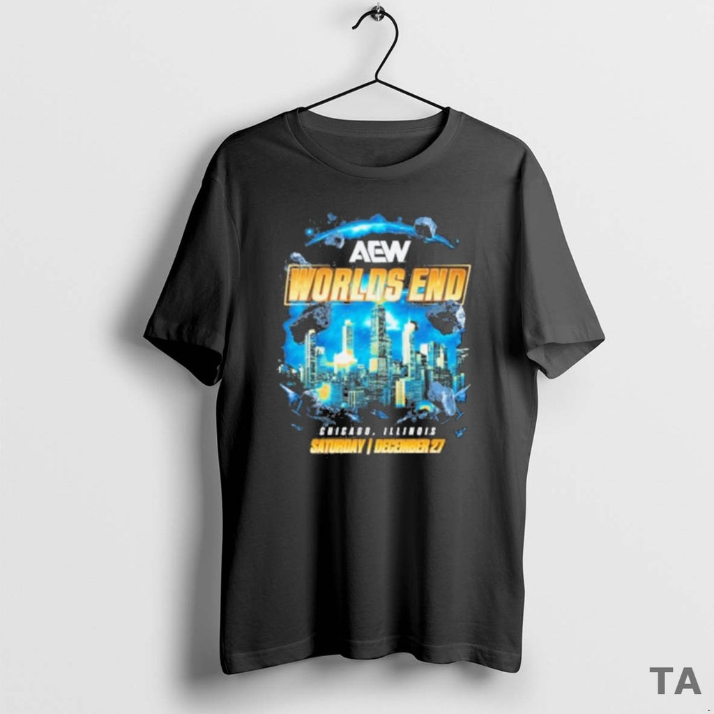 Top Aew Worlds End 2025 Event T Shirt Sweater