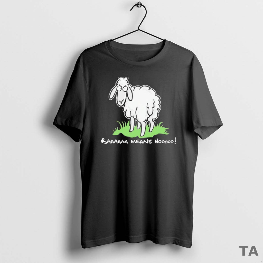 Top Baaaaaa Means Nooooo Sheep T Shirt Sweater