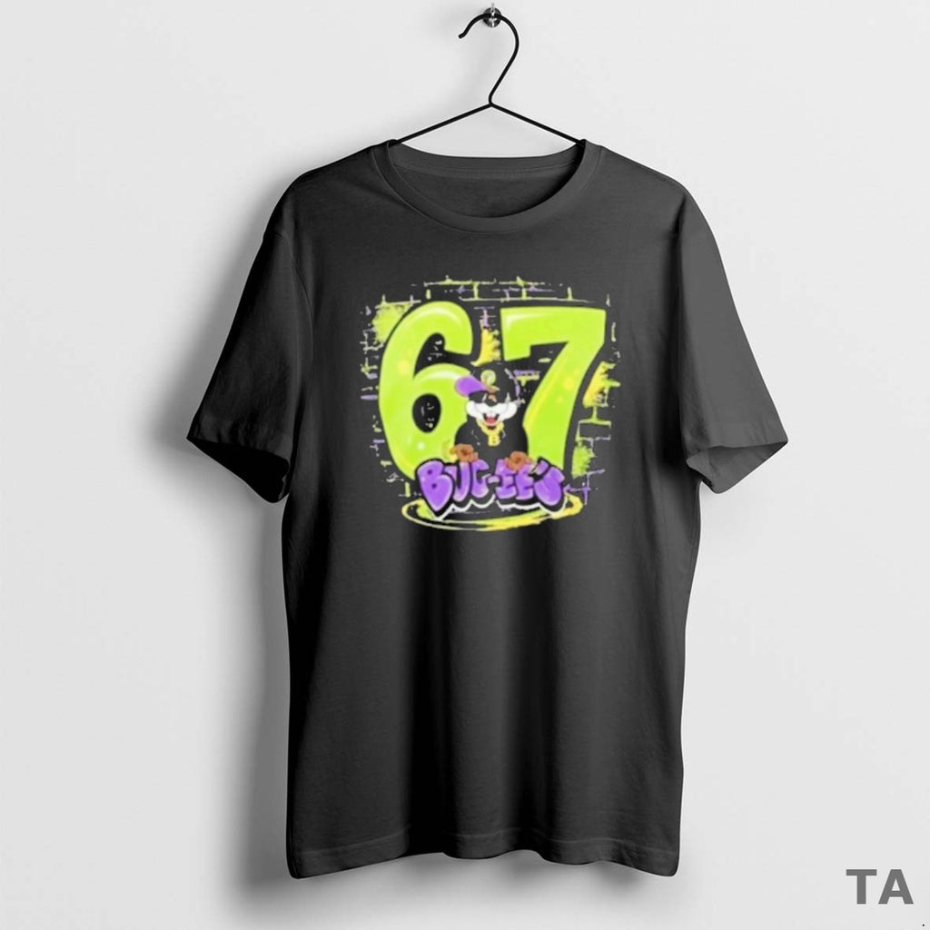 Top Bucees Six Seven 67 Graffiti T Shirt Sweater