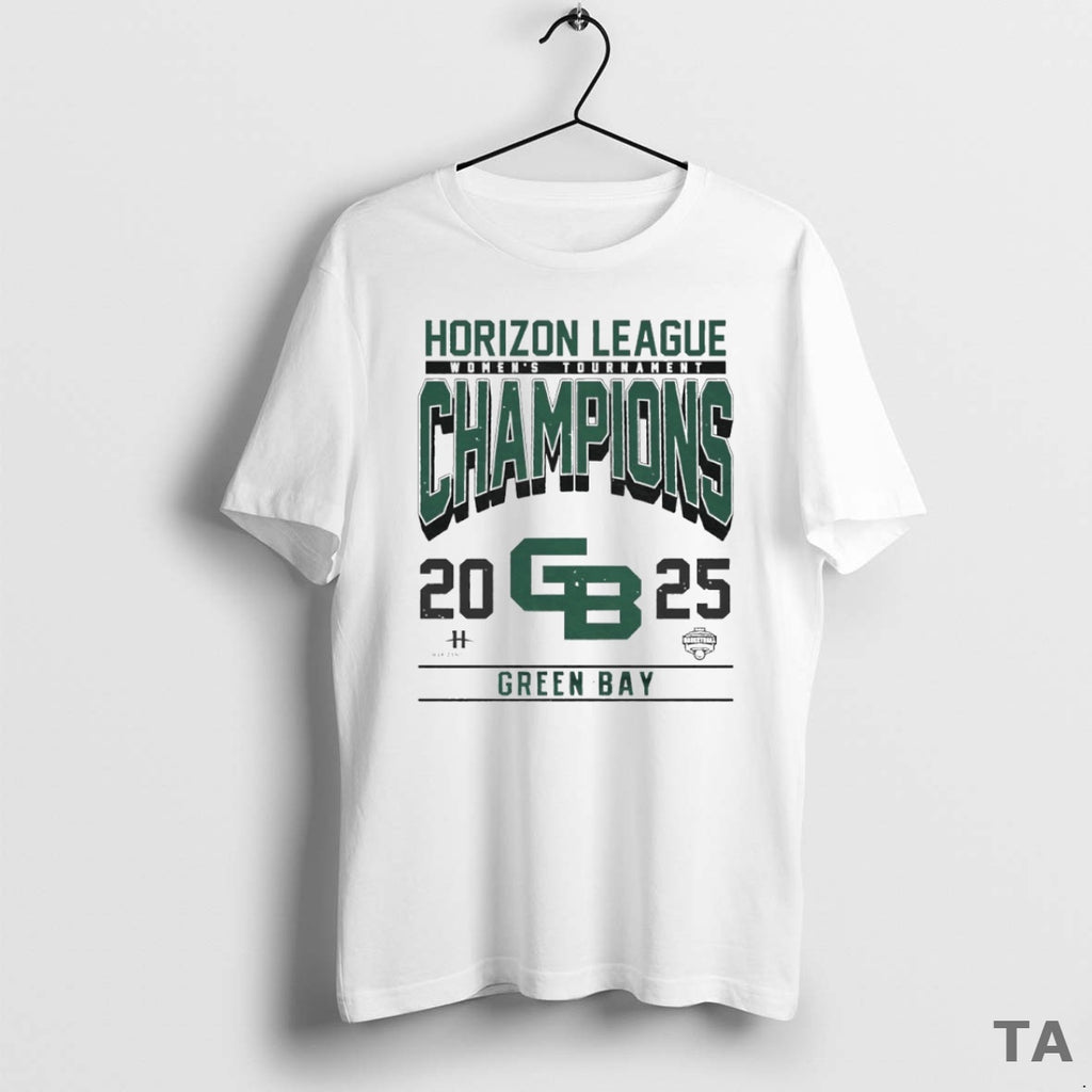 Top Green Bay 2025 Womens Tournament Horizon League Champions Circle T Shirt Sweater