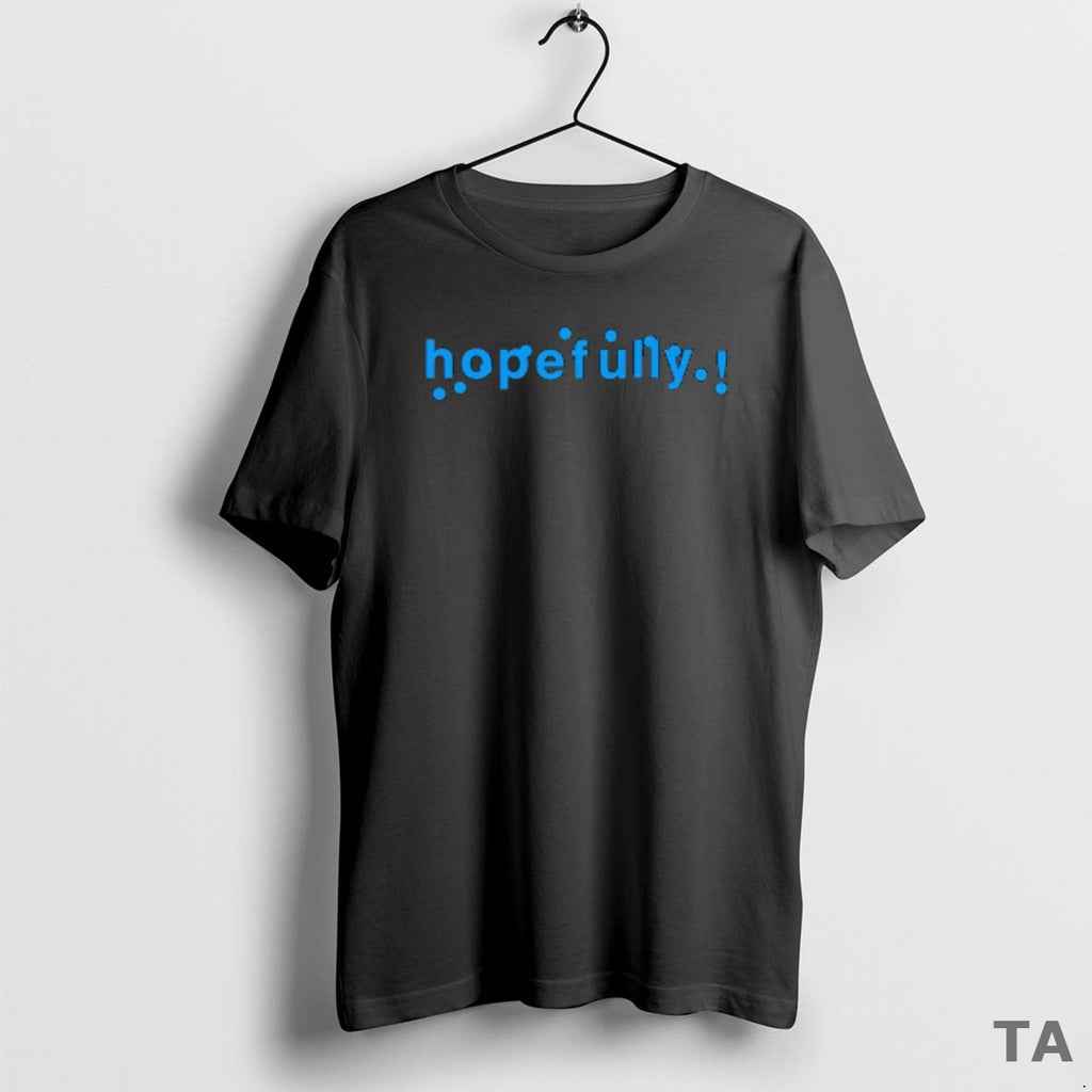 Top Loyle Carner Wearing Hopefully Blue Text T Shirt Sweater