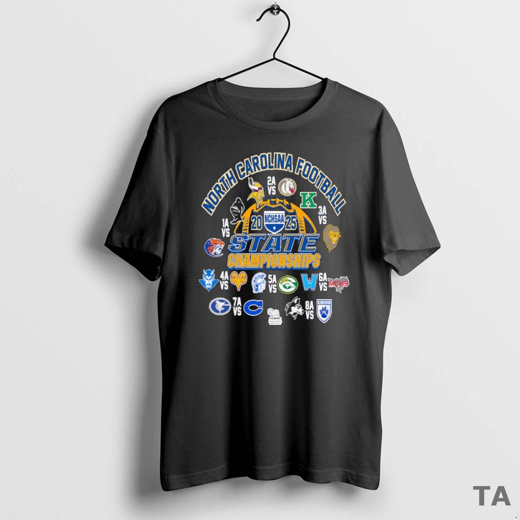 Top North Carolina Football Nchsaa State Championships 2025 T Shirt Sweater