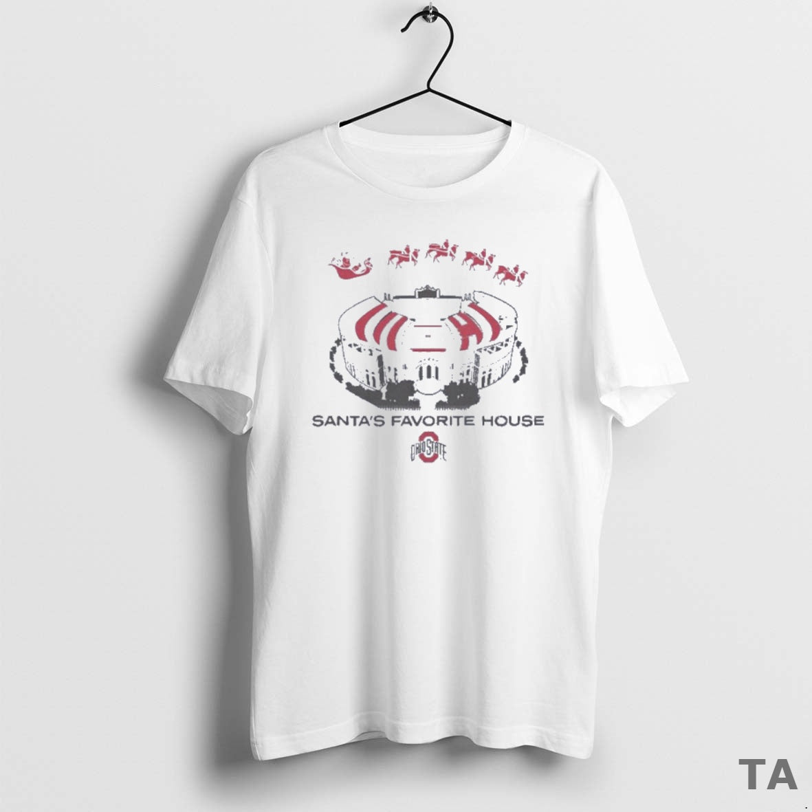Top Ohio State Football Santas Favorite House T-Shirts