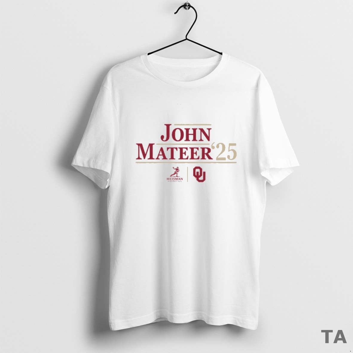 Top Oklahoma Sooners Ncaa Football John Mateer 25 Heisman Campaign T-Shirts