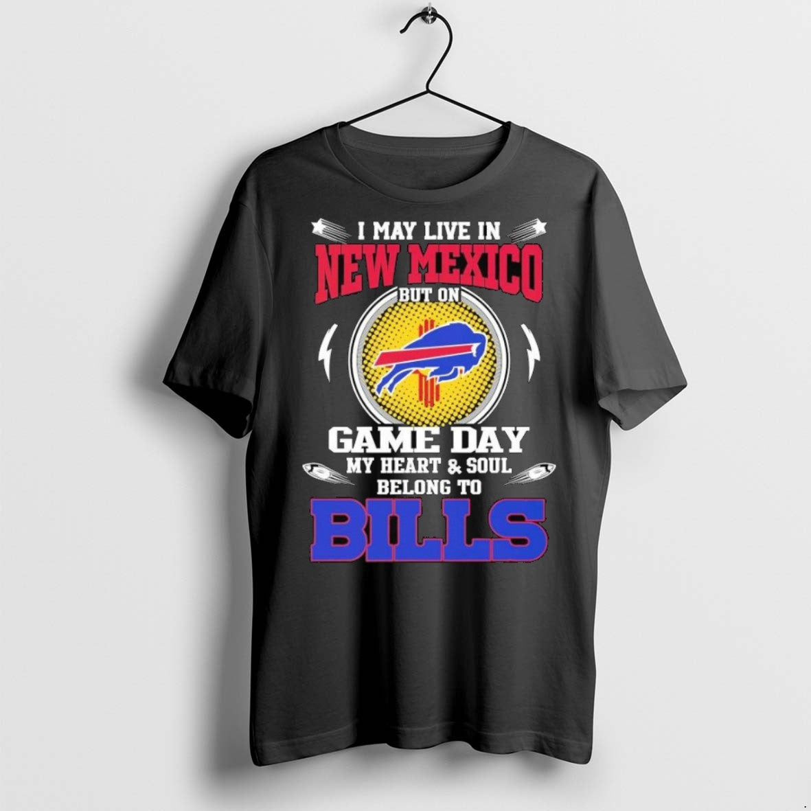 Top Premium I May Live In New Mexico But On Game Day My Heart Soul Unisex , , , Long Sleeve Tee