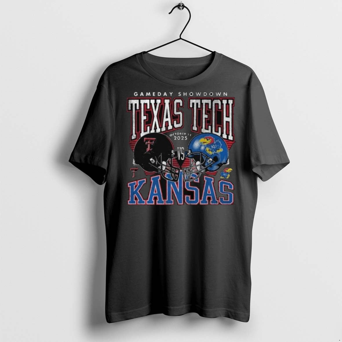 Top Premium Texas Tech Red Raiders Vs Kansas Jayhawks 2025 Gameday Showdown Long Sleve Unisex , , , Long Sleeve Tee